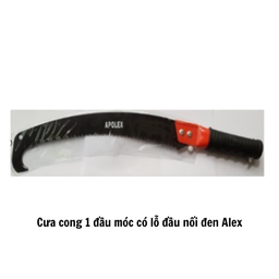 [ALCC1DMCLDND] Cưa cong 1 đầu móc có lỗ đầu nối đen Alex