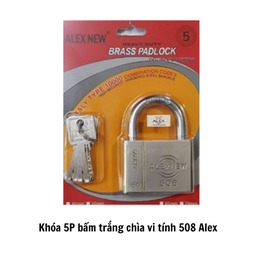 [ALK5BTCVT508] Khóa 5P bấm trắng chìa vi tính 508 Alex