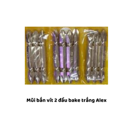 [ALMBV2DBKT] Mũi bắn vít 2 đầu bake trắng Alex