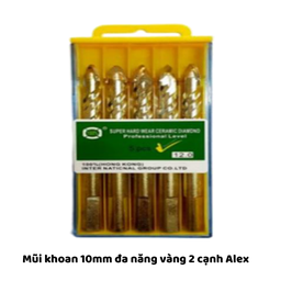 [ALMK10DNV] Mũi khoan 10mm đa năng vàng 2 cạnh Alex