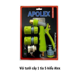 [ALVTC1T5K] Vòi tưới cây 1 tia 5 kiểu Alex