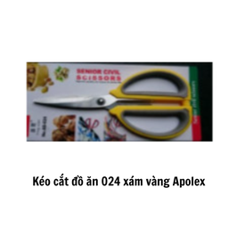 [ALKCDAXV] Kéo cắt đồ ăn 024 xám vàng Apolex