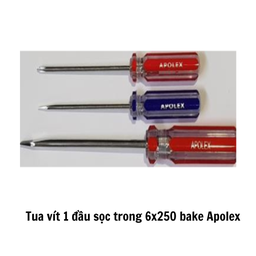 [ALTV1DT6250BK] Tua vít 1 đầu sọc trong 6x250 bake Apolex