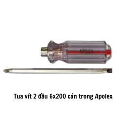 [ALTV2D6200T] Tua vít 2 đầu 6x200 cán trong Apolex