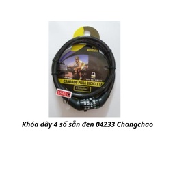 [ALKD4SSD04233CC] Khóa dây 4 số sẵn đen 04233 Changchao