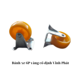 [VPBX6PVCD] Bánh xe 6P vàng cố định Vĩnh Phát