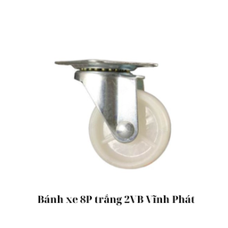 [VPBX8PT2VX] Bánh xe 8P trắng 2VB Vĩnh Phát