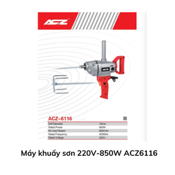 [ACZ6116MKS] Máy khuấy sơn 220V-850W ACZ6116