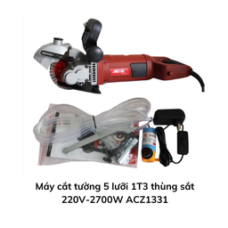 [ACZ1331MCT5L1T3] Máy cắt tường 5 lưỡi 1T3 thùng sắt 220V-2700W ACZ1331