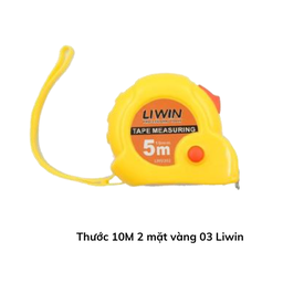 [LST102MV03LW] Thước 10M 2 mặt vàng 03 Liwin