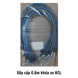 [KCLDCKX08M] Dây cáp 0.8m khóa xe KCL