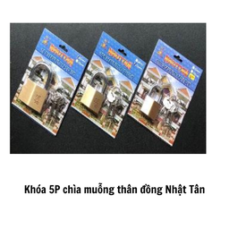 [K5PCMTDNT] Khóa 5P chìa muỗng thân đồng Nhật Tân