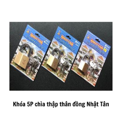 [K5CTTDNTKCL] Khóa 5P chìa thập thân đồng Nhật Tân