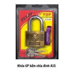 [K6A15] Khóa 6P bấm chìa đinh A15