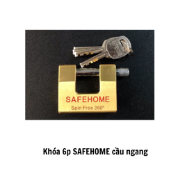 [K6SHCNKCL] Khóa 6p SAFEHOME cầu ngang