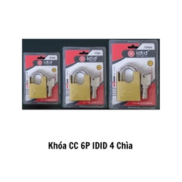 [KCC6PIDID4C] Khóa CC 6P IDID 4 Chìa