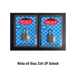 [KST2142SLKCL] Khóa số thau 214-2P Solock