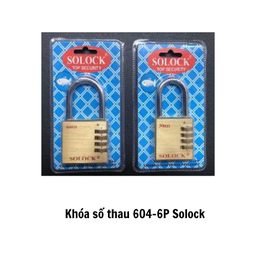 [KST6046PSLK] Khóa số thau 604-6P Solock