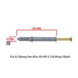 [TKKBL10100XHT] Tắc kê khung bao liền 10x100 XÁM Hưng Thịnh