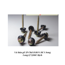 [SSVBG5BRD200] Vít bắn gỗ 5P Chữ B RON ĐEN Song Long (2'') 200C/Bịch