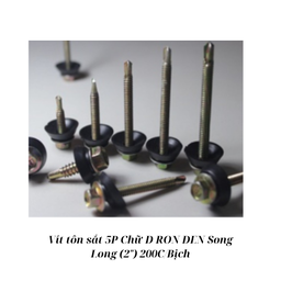 [SSVTS5DRD200] Vít tôn sắt 5P Chữ D RON ĐEN Song Long (2") 200C/Bịch