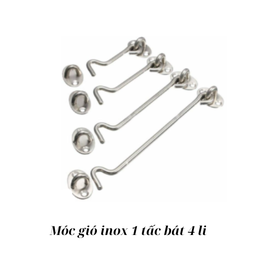 [MGIN1TB4L] Móc gió inox 1 tấc bát 4 li