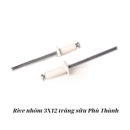 [RV312TSPT] Rive nhôm 3X12 trắng sữa Phú Thành