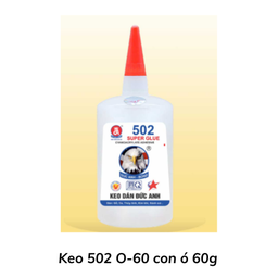 [DAK502O60] Keo 502 O-60 con ó 60g