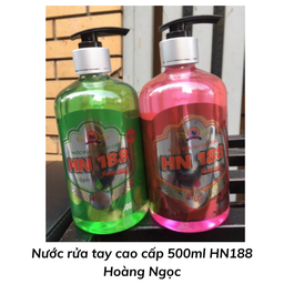 [HNNRTCC500HN188] Nước rửa tay cao cấp 500ml HN188 Hoàng Ngọc