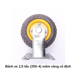 [BX2T5MVCD] Bánh xe 2,5 tấc (350-4) mâm vàng cố định