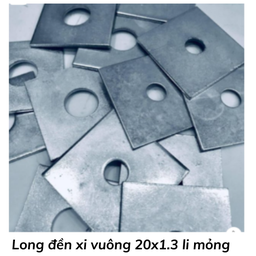 [LDV20M] Long đền xi vuông 20x1.3 li mỏng