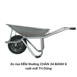 [XRKR8LC34B6] Xe rùa KẼM thường CHÂN 34 BÁNH 6 ruột mới Trí Dũng