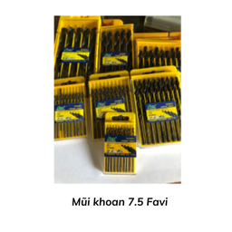 [MK75INFV] Mũi khoan 7.5 Favi