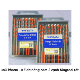 [MK10DNCKTT] Mũi khoan 10 li đa năng cam 2 cạnh Kingtool tốt