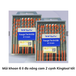 [MK6DNCKTT] Mũi khoan 6 li đa năng cam 2 cạnh Kingtool tốt