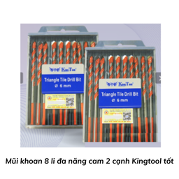 [MK8DNCKTT] Mũi khoan 8 li đa năng cam 2 cạnh Kingtool tốt