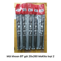 [NKMKBTG20260MKT2] Mũi khoan BT gài 20x260 MaKita loại 2