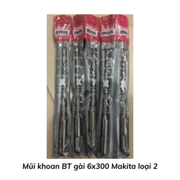 [MKBTG6X300ML2] Mũi khoan BT gài 6x300 Makita loại 2