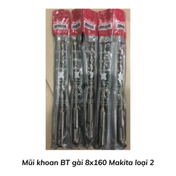 [NKMKBTG8160MKT2] Mũi khoan BT gài 8x160 Makita loại 2