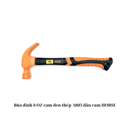 [BD8CDA803DCHR] Búa đinh 8 OZ cam đen thép A803 đầu cam HORSE