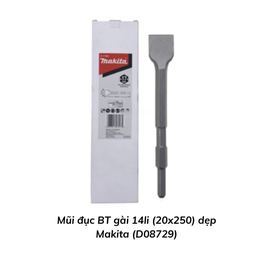 [MDG14250DMKT] Mũi đục BT gài 14li (20x250) dẹp Makita (D08729)