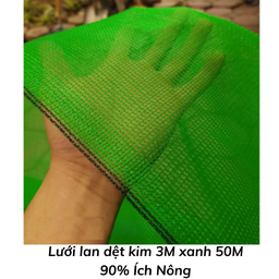 [LLDKX3M90IN] Lưới lan dệt kim 3M xanh 50M 90% Ích Nông