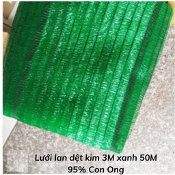 [LLDKX3M95CO] Lưới lan dệt kim 3M xanh 50M 95% Con Ong