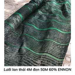 [LTD4M60EN] Lưới lan thái 4M đen 50M 60% ENNON