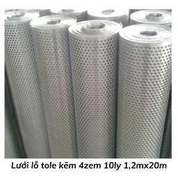 [LT4Z1210] Lưới lỗ tole kẽm 4zem 10ly 1,2mx20m