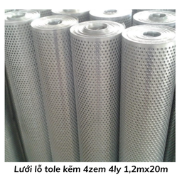 [LT4Z124] Lưới lỗ tole kẽm 4zem 4ly 1,2mx20m