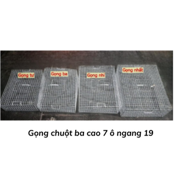 [GCBC7O19] Gọng chuột ba cao 7  ô ngang 19