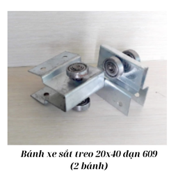 [BXST24D609] Bánh xe sắt treo 20x40 đạn 609 (2 bánh)