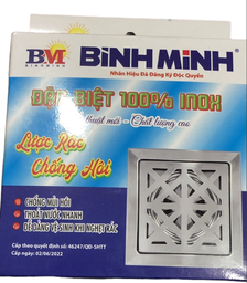 [BMLRINCH15060NV] Lọc rác inox chống hôi 150x60 NẮP VUÔNG Bình Minh