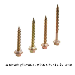 [KLVBG5RTL100] Vít tôn bắn gỗ 5P RON TRẮNG LỚN KỲ LÂN - B100